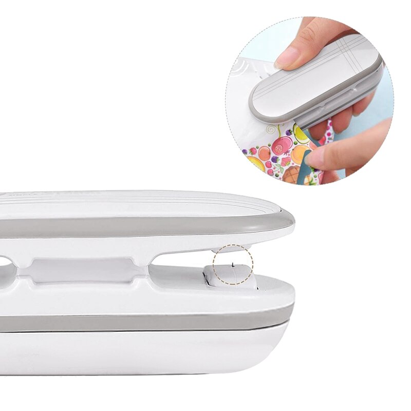 Mini Zak Sealer, 2 In 1 Warmte Sealer En Cutter Handheld Draagbare Tas Sealer Voor Plastic Zak Sealer Voedsel Opslag Snacks Verse Ba