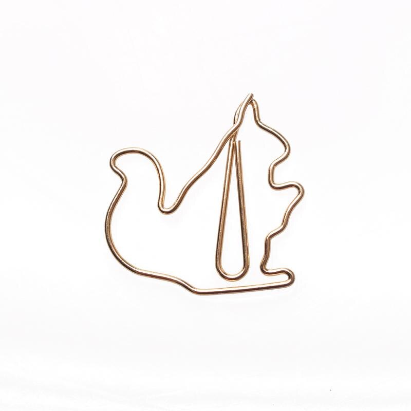 Goldene Hund Clip Ebene büroklammern Karikatur Papier Clips Kreative Anpassung Spezielle-geformt Gold Papier Clips Kawaii Schreibwaren: D
