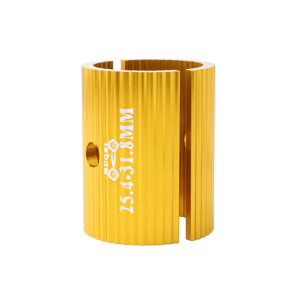 1 Pair Bike Handlebar Conversion Shim 25.4mm to 31.8mm/31.8mm to 35mm MTB Road Bicycle Handle Bar Bore Adjuster Adapter: Gold  25.4-31.8mm