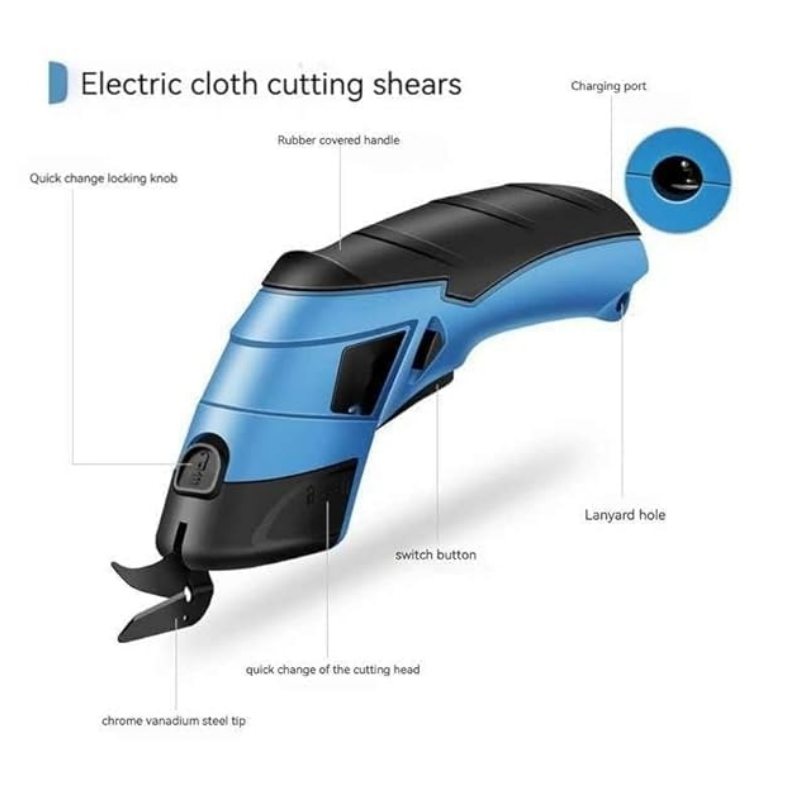 3,6 V Multifunktionale Elektrische Schere Stoff Schneiden Maschine Leder Schere Tragbare Wiederaufladbare Handheld Elektrische Schere