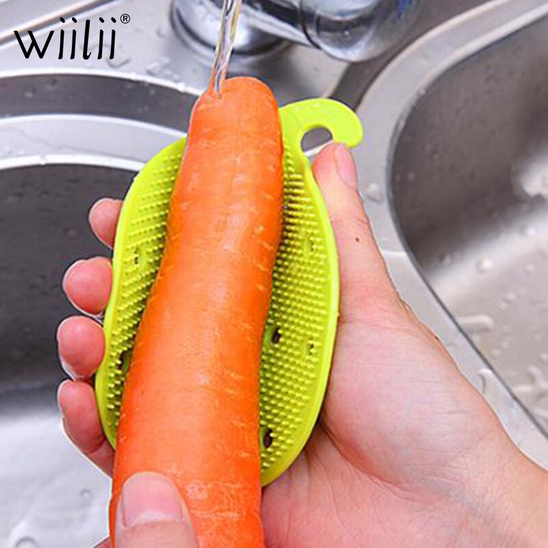 Nayachic Fruit Groente Borstel Keuken Gadget Aardappel Radijs Schoonmaken Tool Vuil Schoon Borstels Bescherm Hand Accessoires