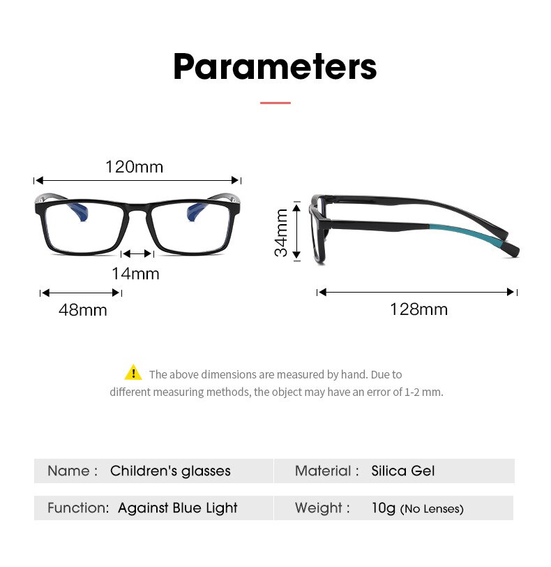Simvey Blue Light Blocking Glasses Kids Boy Girls Computer Glasses Classic Suqare Optical Eyeglasses TR90 Frame UV400