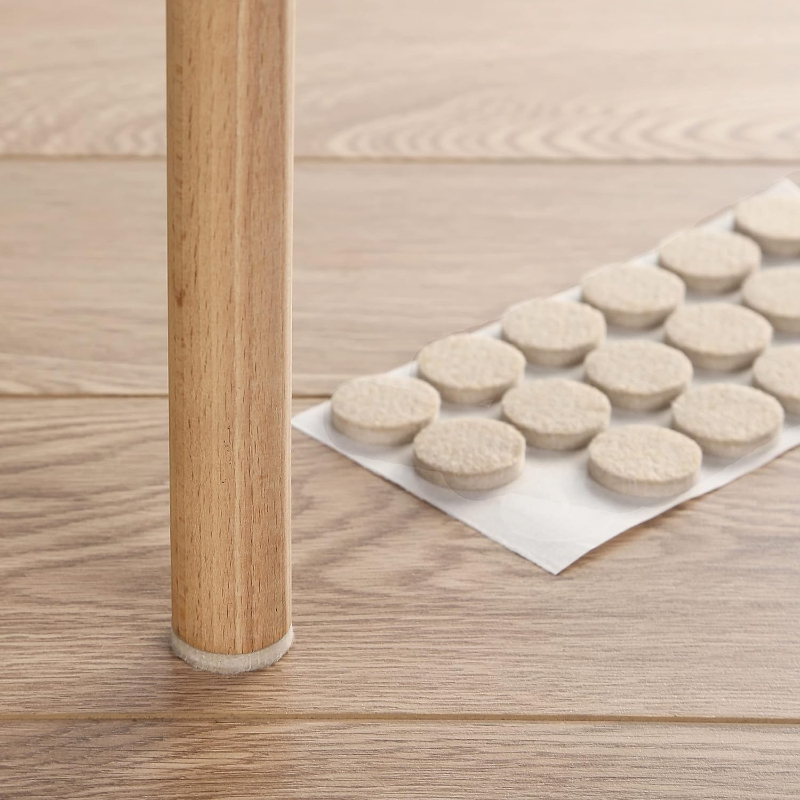 Selbst klebende Filz Stuhl beine Pads Hartholz Bodenschutz Filz matt Möbel Tischbeine Abdeckung runden Boden Anti-Kratz-Pads