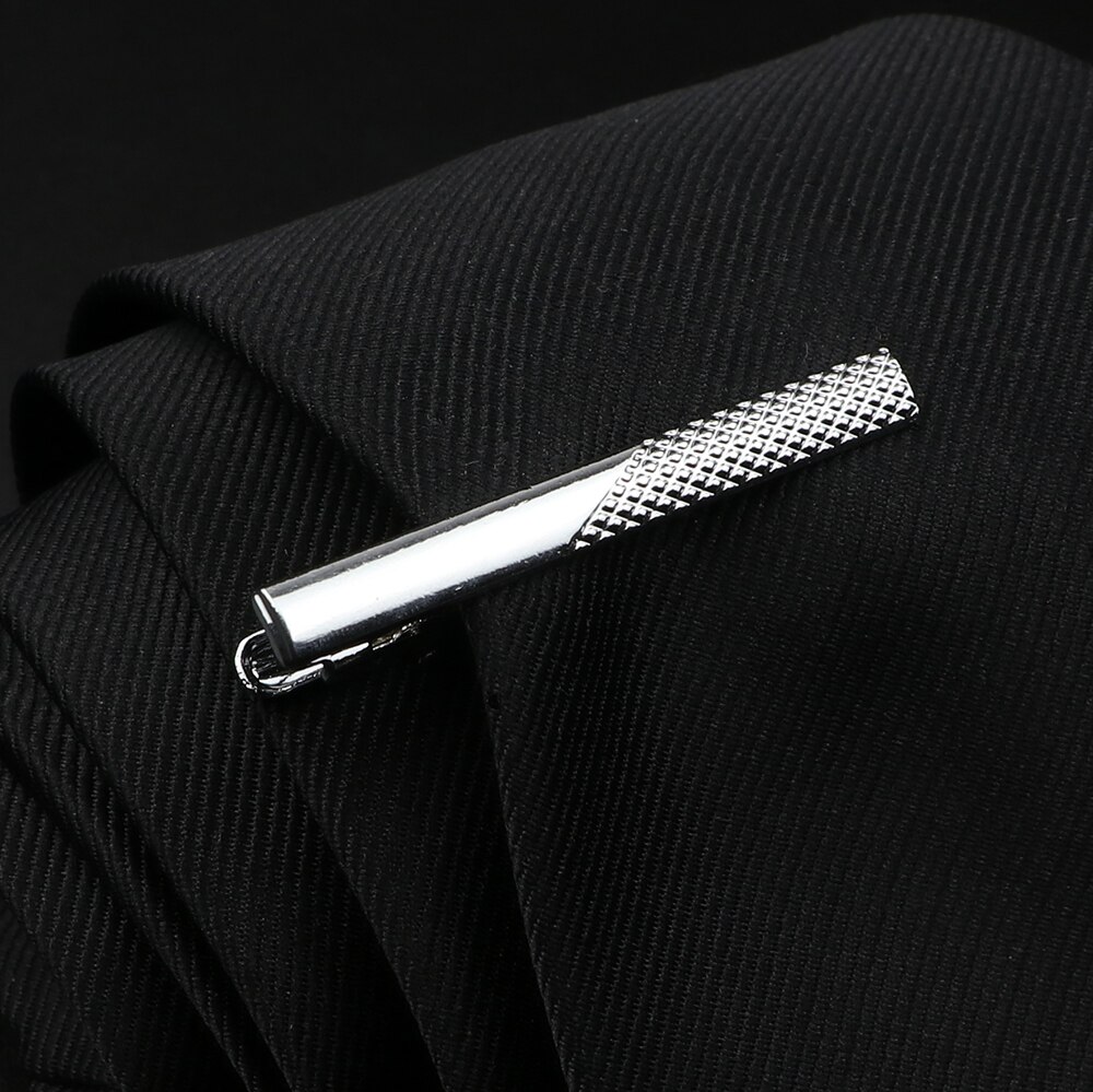 Fermacravatta da uomo in acciaio inossidabile cromato lucido gioielli cravatta Clip Pin chiusura morsetto fascino creativo fermacravatta accessori da sposa: A11-8
