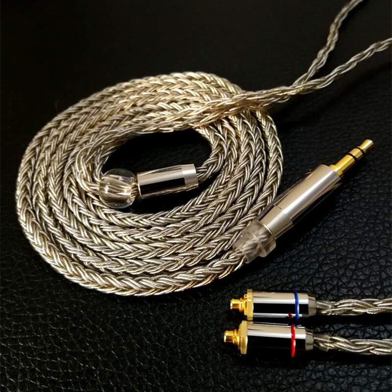 Yincrow 16- core hifi geüpgradede enkel kristal koper verzilverde mmcx gevlochten kabel 3.5\ 2.5 \ 4.4mm- plug kabel oortelefoonkabel