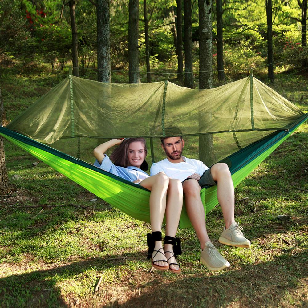 Hamac de Camping Portable étanche, tente, auvent de pluie, moustiquaire, en Nylon