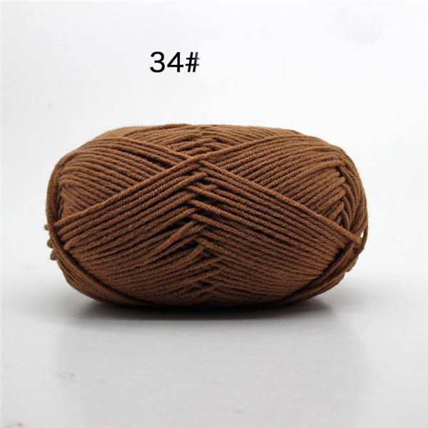 upgrade natuurlijke zijde melk katoenen garen dikke garen voor breien baby wol haak garen weave draad 4 Plys 50 g/stk: 34
