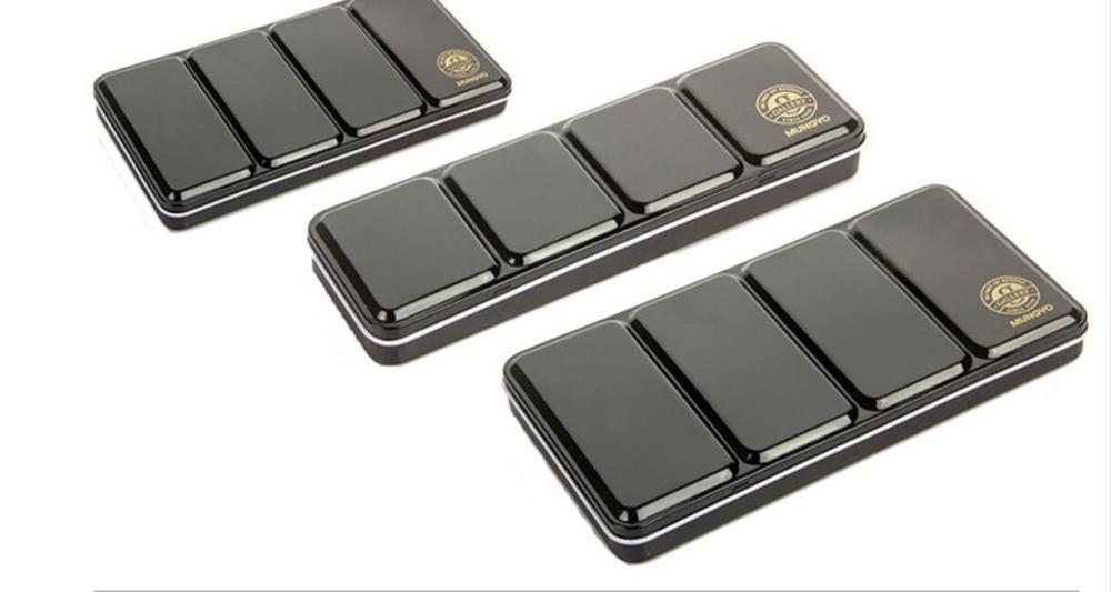 Mungyo 12 24 48 farve ensfarvet akvarelmaling sæt bærbar metalboks akvarel pigment kunstner tegning akvarel papir leverancer