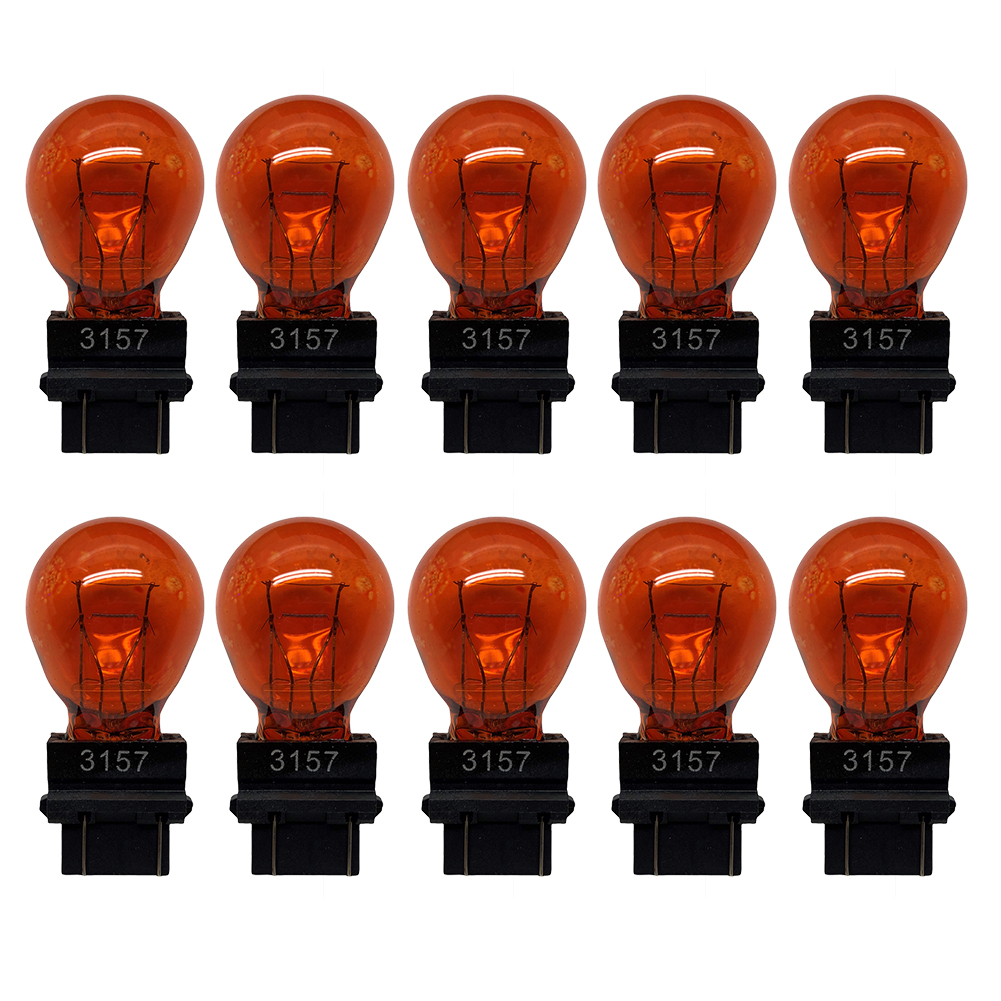 10 pièces 3157 ampoules de feu stop 3057 3155 3357 3547 4157 ampoule de clignotant externe lampe halogène feu stop ambre blanc feu arrière