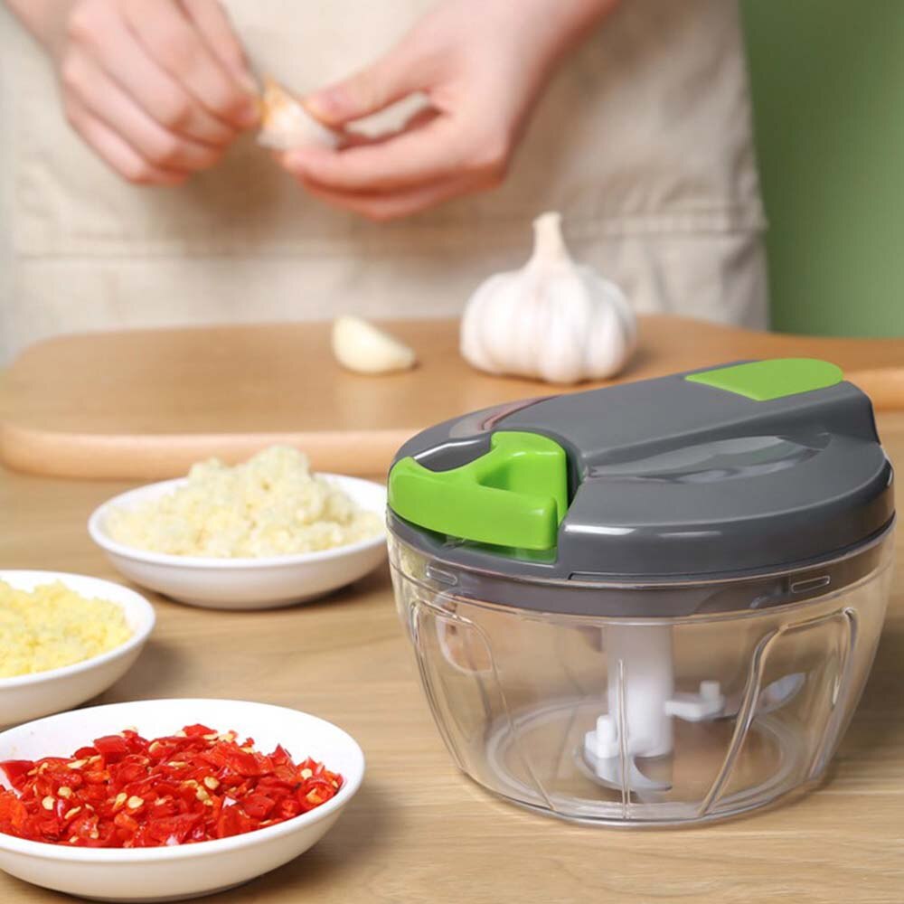 Manual Food Chopper Food Processor Vegetable Fruits Cutter Meat Shredder Garlic Onion Chopper Salad Maker Kitchen Gadgets