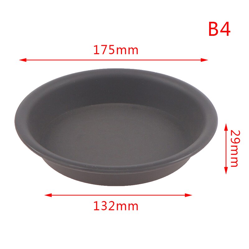 1Pc Garden Pot Case Round Shape Plastic Solid Color Garden Pot Saucer Plant Pot Drip Tray Planter Pallet Flower Pot Tray: B4