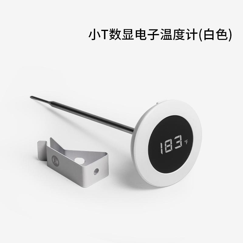 TIMEMORE-termómetros digitales Little T para café, termómetro para medir café con leche, termómetro electrónico de cocina de acero inoxidable: Negro