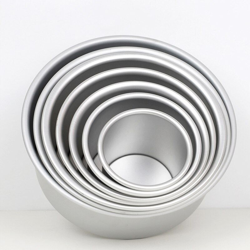 4/6/8 Inch Round Cake Pan With Removable Bottom Aluminum Alloy Bread Chiffon Cake Mold Baking Pan Pastry Tools