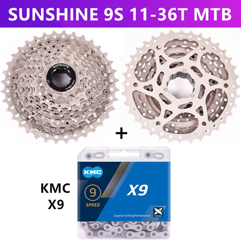 SONNENSCHEIN MTB/rennrad 9/27 geschwindigkeit Variable geschwindigkeit kassette schwungrad 11-23T/25T/28T/32T/36T/40T/42T/46T/50T kassette schwungrad: MTB 36T und X9