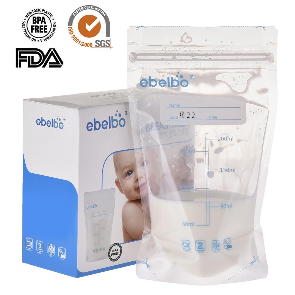 30 PCS 200 ML Milk Bag Mother Baby Supplies Breast Storage Bag Polyethylene Food Grade Maternal Baby Storage Milk Pouch