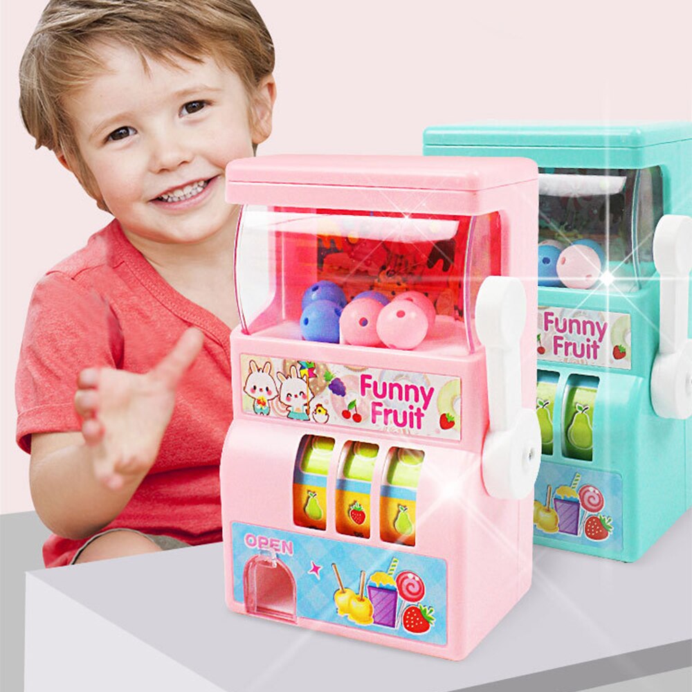 Mini lotteri maskin rocker rullande barn leksaksmaskiner manuell dryck leksaksmaskin simuleringstavla skrivbord pusselspel leksaker