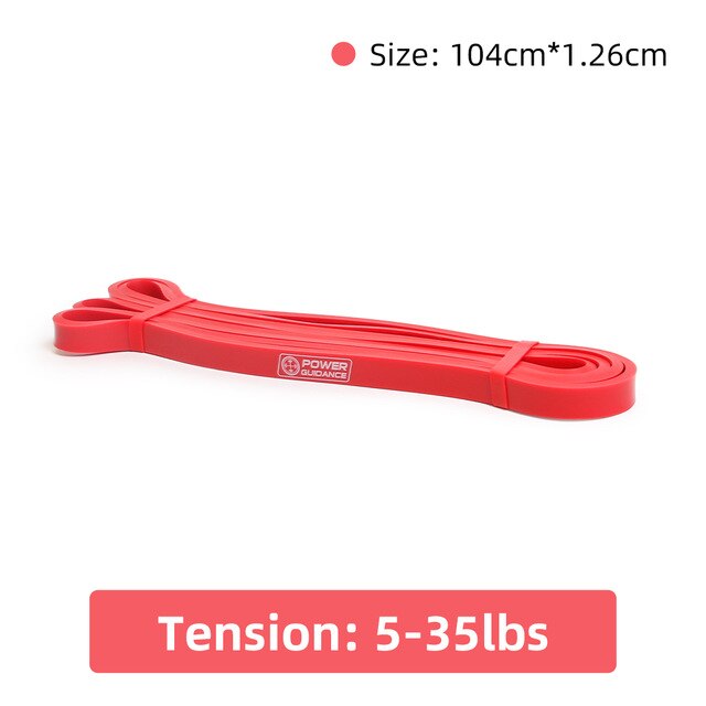 5 Levels Resistance Bands Pull Up Band Heavy Duty Assist Bands for Assistance Exercise/ Mobility/Stretch/Power lifting: Red