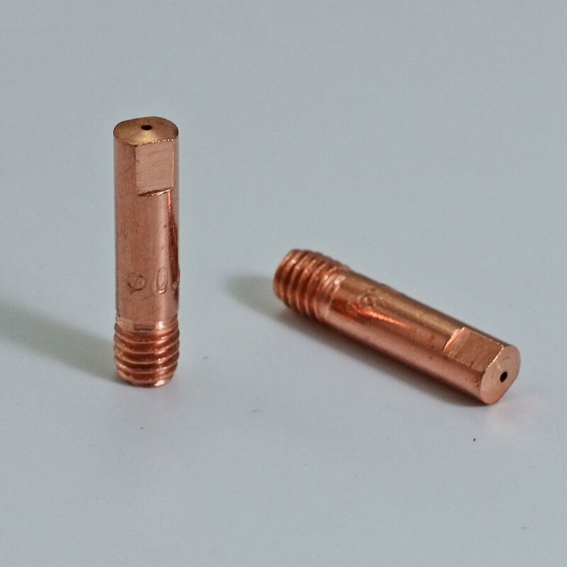 Embouts de Contact Mig CO2 0.8x25mm, 20 pièces, pour chalumeau de soudage MB15 15AK Mag Mig, accessoires consommables