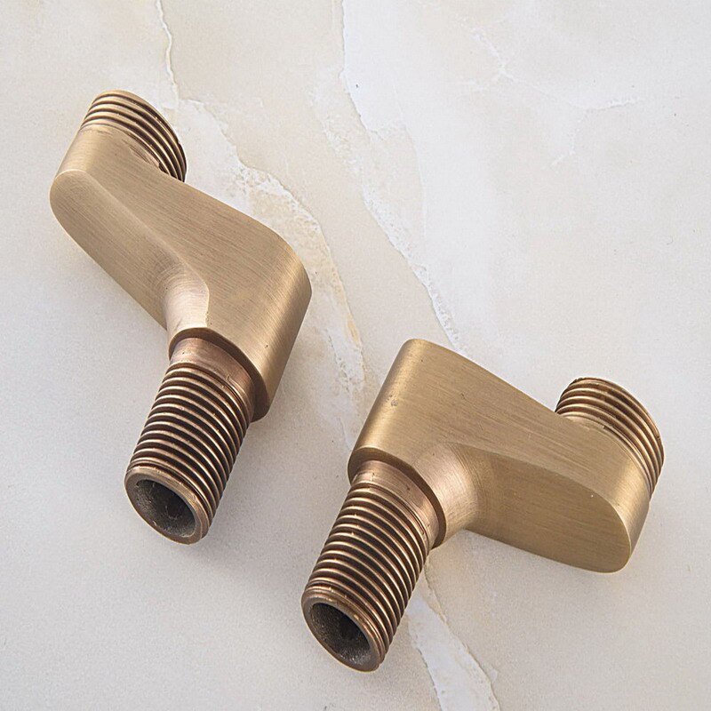 Bathroom Accessory Antique Brass Claw Foot Wall Mounted Bath Tub Rain Shower Faucet Adjustable Adapter Swing Arms aba127