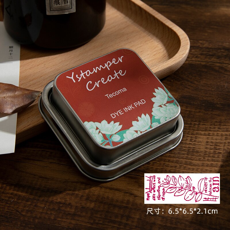 Stamp Ink Pads for Rubber Stamps Waterproof Pads for Acid-Free Non-Toxic Card Making Wood Fabric and Paper: M