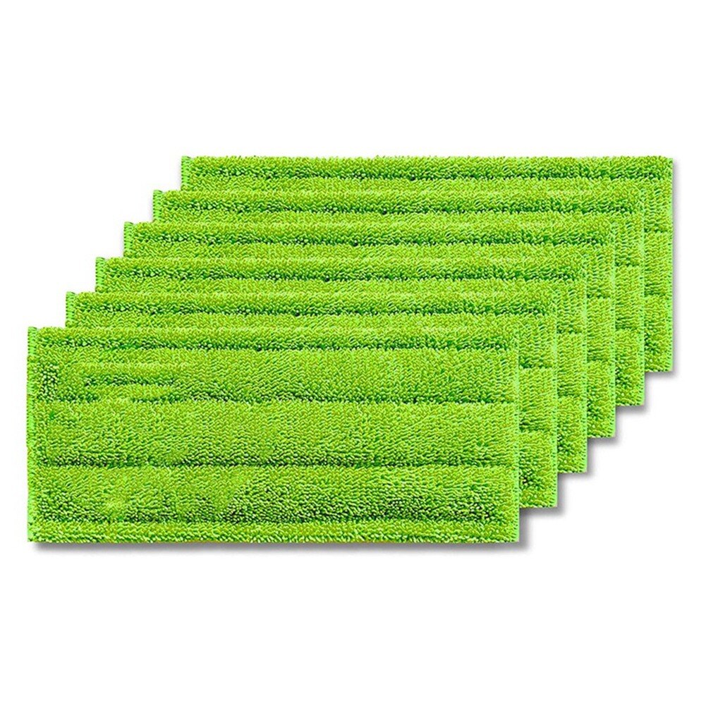 Almohadillas para mopa de microfibra, paquete de 6 almohadillas para mopa de microfibra reutilizables y lavables, almohadilla para mopa de microfibra, recargas de limpieza A
