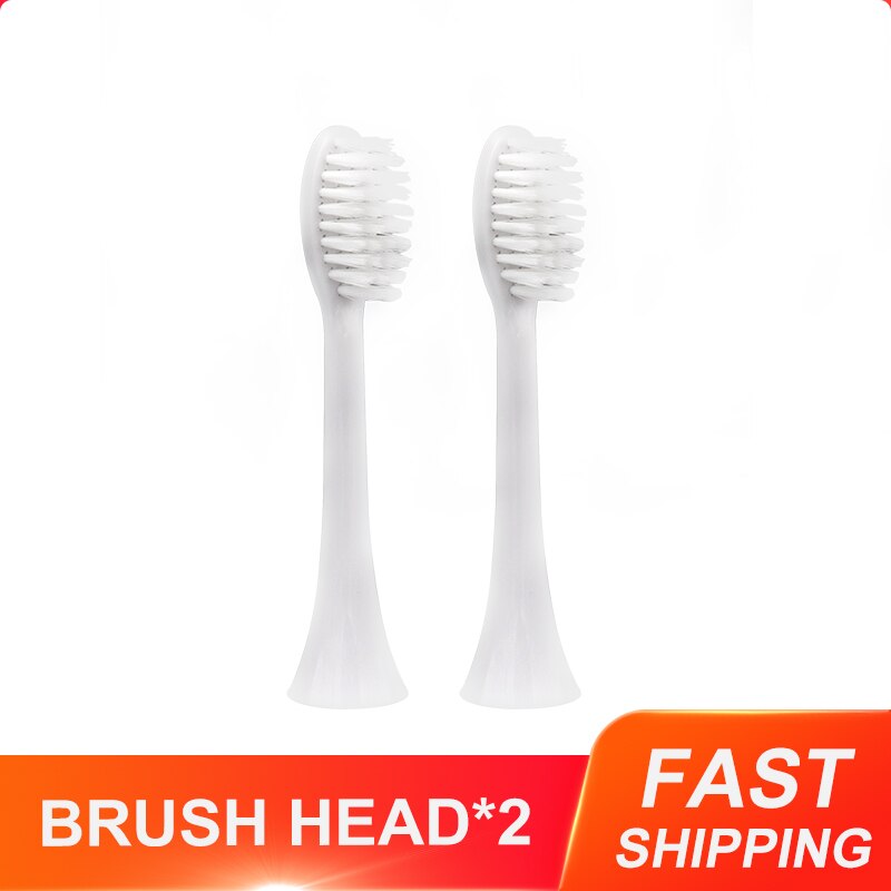 Kiwibird electrc hammasharjan pään vaihto hammasharjan pään bambu-hiiliharjakset hampaiden puhdistus  k3 k5: 2 kpl valkoisia