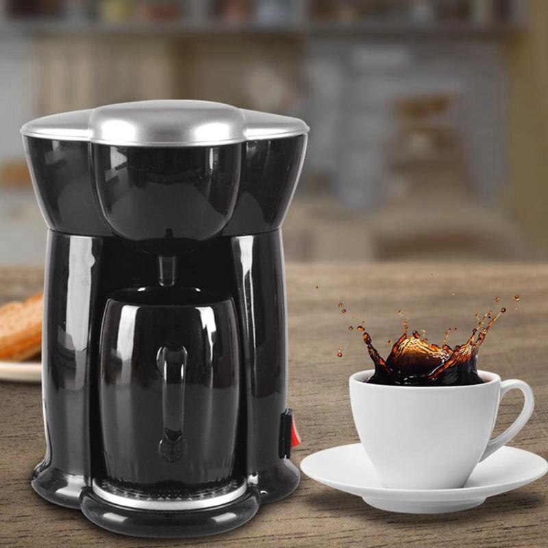Mini kaffemaskine enkelt kop espressomaskine hjemme elektrisk automatisk kaffemaskine(eu stik)