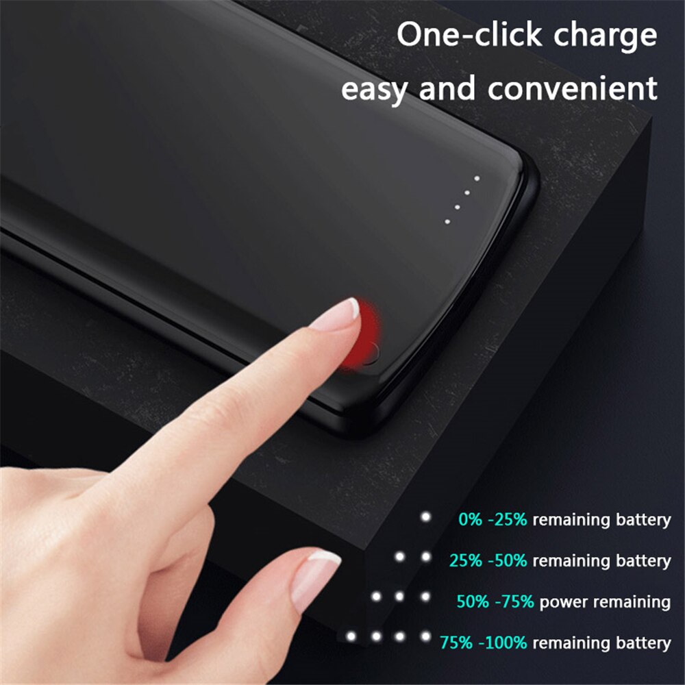 Kqjys 6800Mah Acculader Gevallen Voor Xiaomi Mi 10 Ultra Batterij Case Backup Power Bank Batterij Opladen Cover Voor mi 10 Ultra