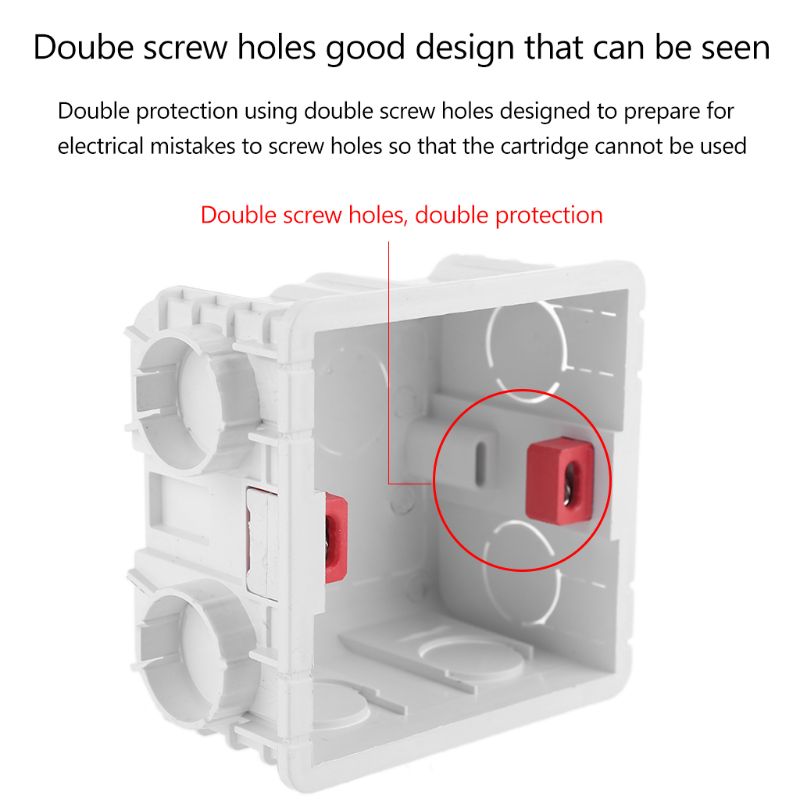 Flame retardant PVC Internal Wall Mounting Thermostat Box Switch Junction Box