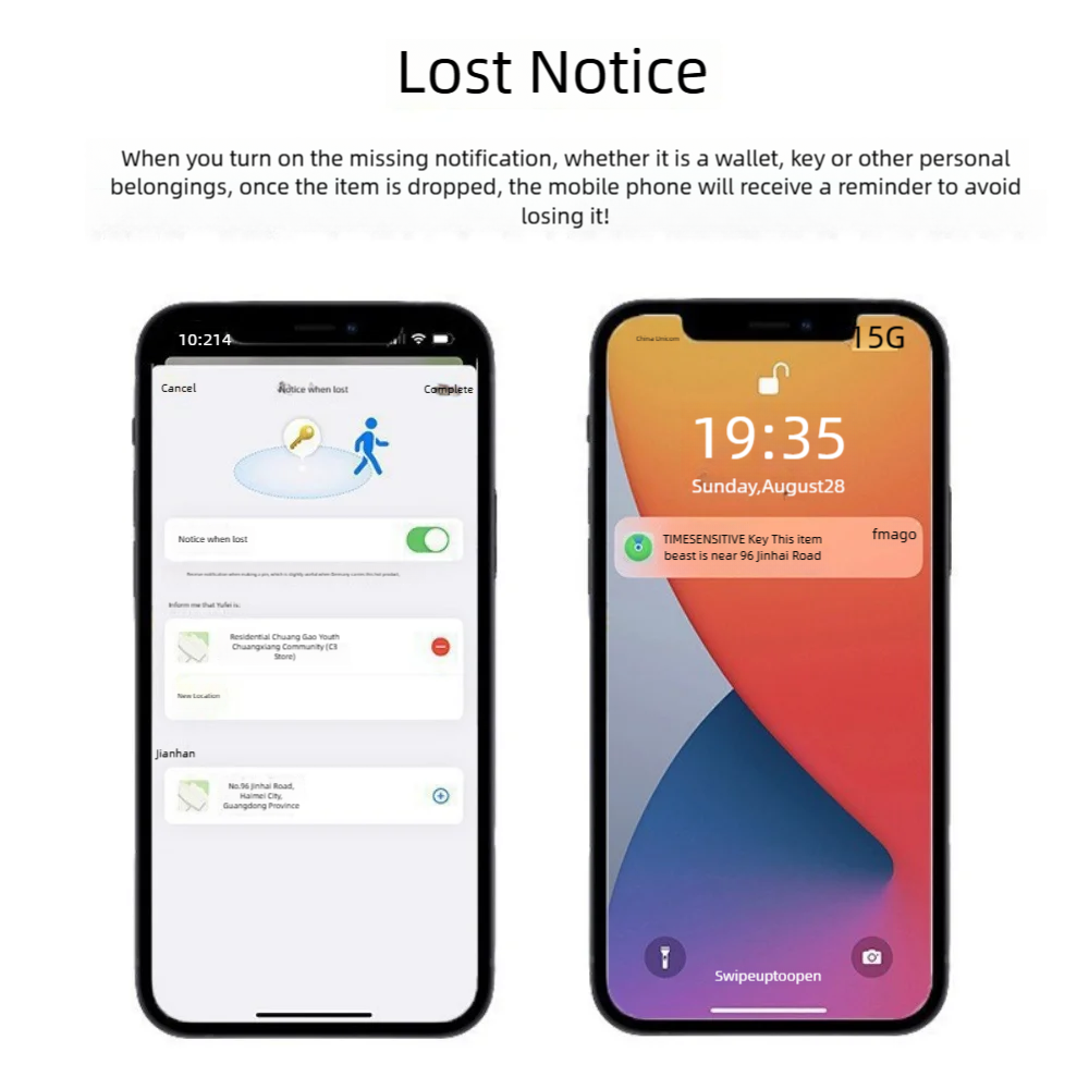 Card-style anti-loss device is applicable for Find My mobile wallet, keys, luggage, bags and global intelligent positioning and