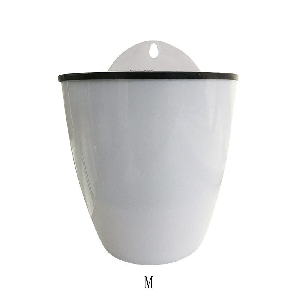 Automatic Water Absorption Lazy Flower Pot Water Culture Wall Hanging Basin: M