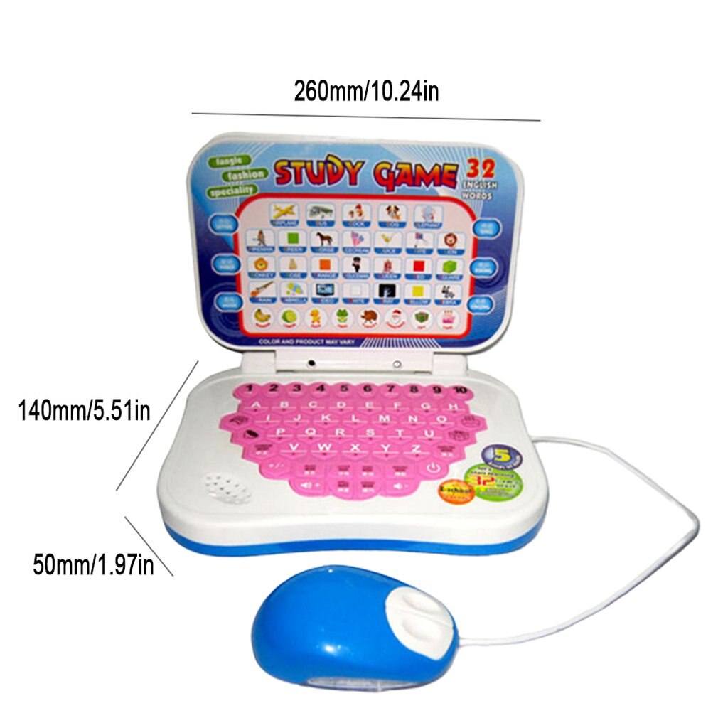 Nueva máquina de aprendizaje para niños y bebés con ordenador de ratón, máquina de aprendizaje preescolar, máquina de educación, tableta de juguete para