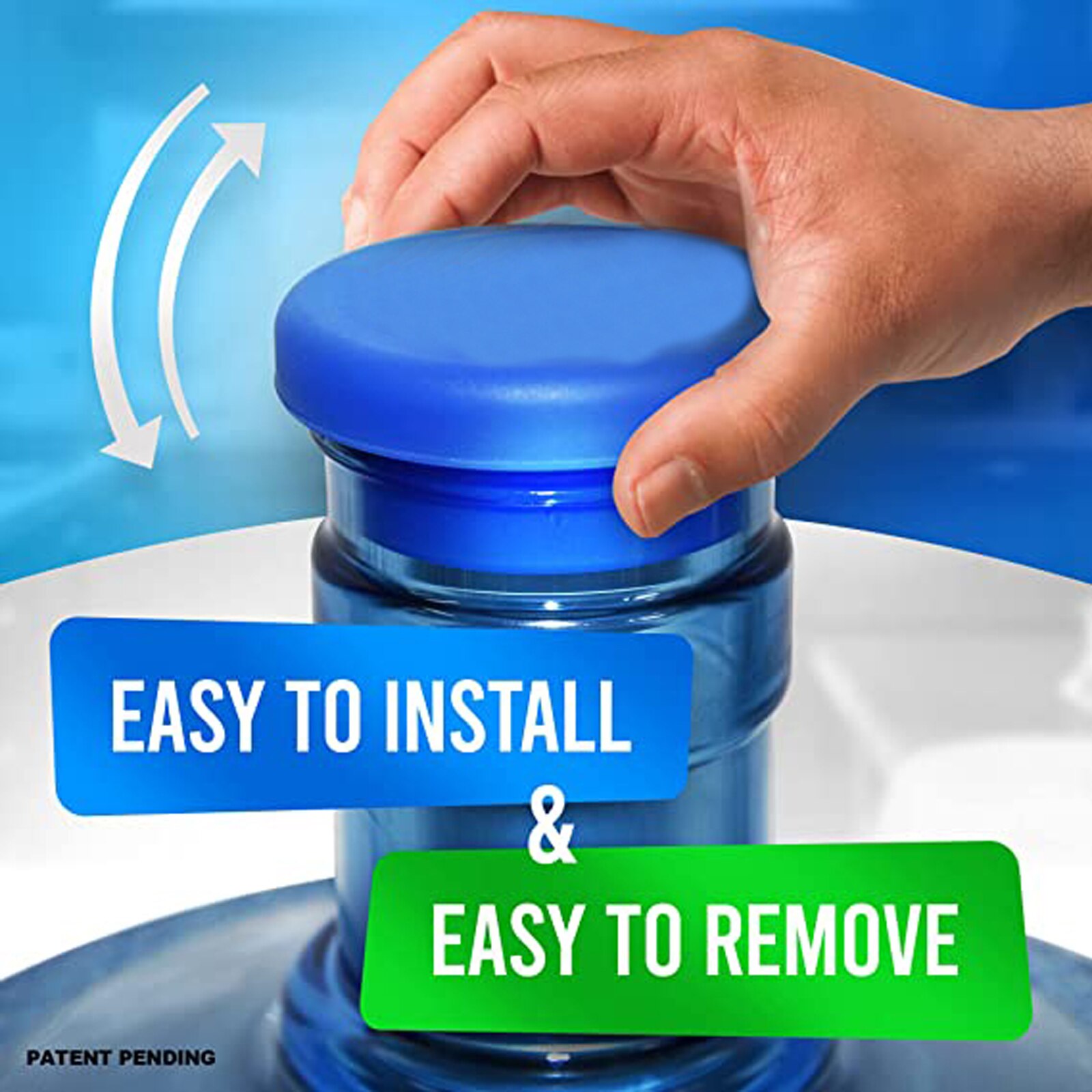 3PCS Replacement Water Bottle Caps Silicone Sealed Non Spill Gallon Drinking Reusable Accessory