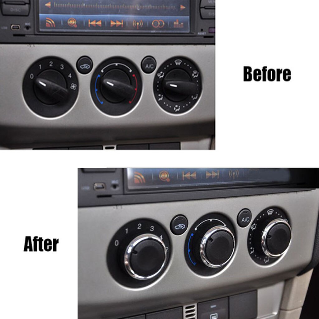 3PC Air Conditioning Heat Control Switch Knob AC Knob For VW Car Accessories