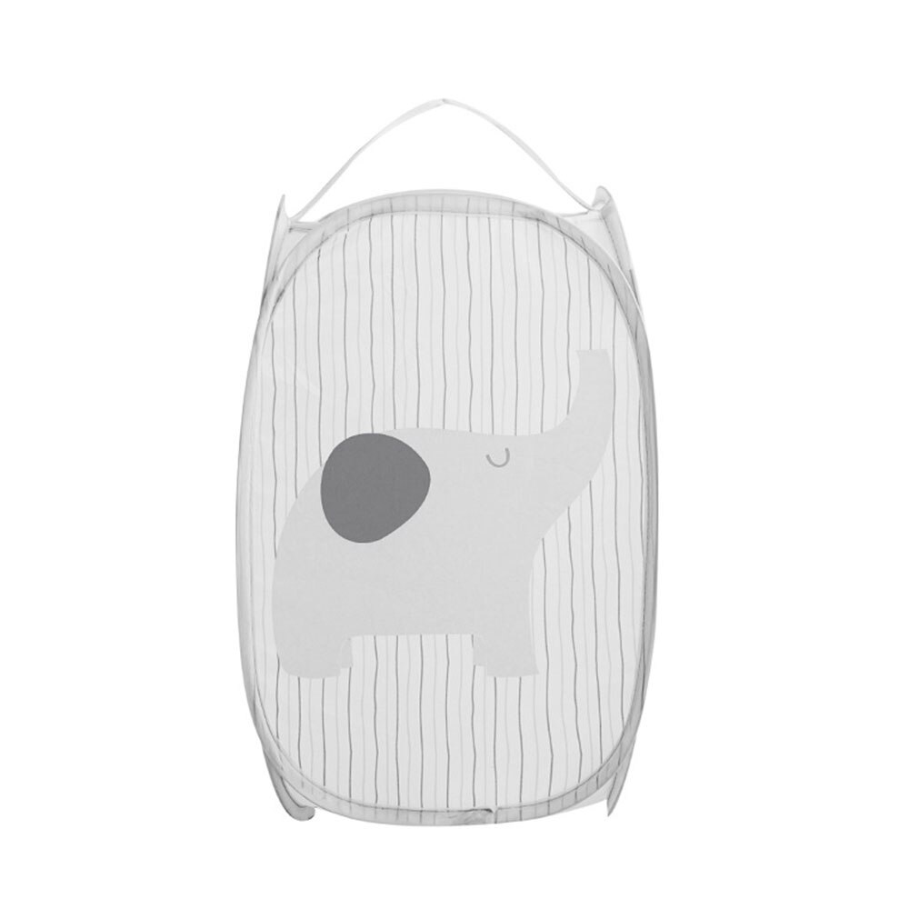 1 pcs Folding Laundry Storage Basket Folding Clothes Toy Bucket Holder Organizer Large Capacity Portable Sundries Organizer: C