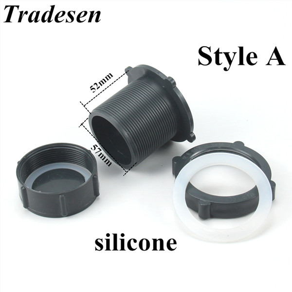 1Pcs Aquarium Fish Tank Water Niveau Plug Manual Drainage Hoofd Aquarium Afvoer Connector Tuin Landschap Drainage Adapter: Style A