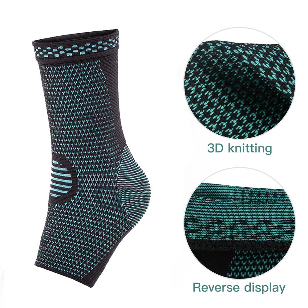 Skdk 1pc elastisk nylon fotledsstöd lindra fotvalvsvärk minska fotsvullnad gym sport basket taekwondo hälskydd