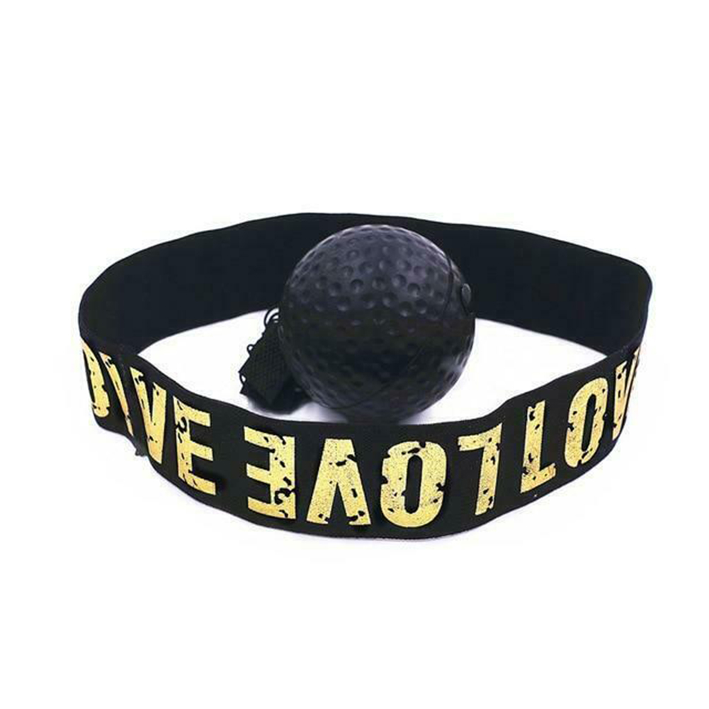 Pelota de boxeo de velocidad para reflejos, pelotas de goma para entrenamiento de reacción de agilidad con banda para el sudor, accesorios para equipos de Fitness