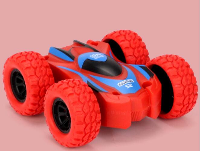 inertial double-sided stunt car children's -resistant toy car model off-road vehicle sliding dump truck: Red