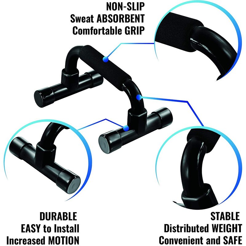 Soporte de barra para ejercitar brazos y Potencia muscular, equipo expansor de pecho, ligero, duradero para el hogar, 1 par