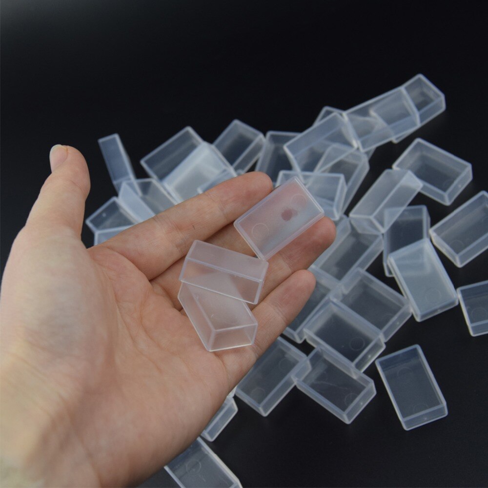 Barteen Pans for Watercolor Palette Pigment Plastic Empty Pans or Art Painting Palette Supplies Transparent Pan and White Pan