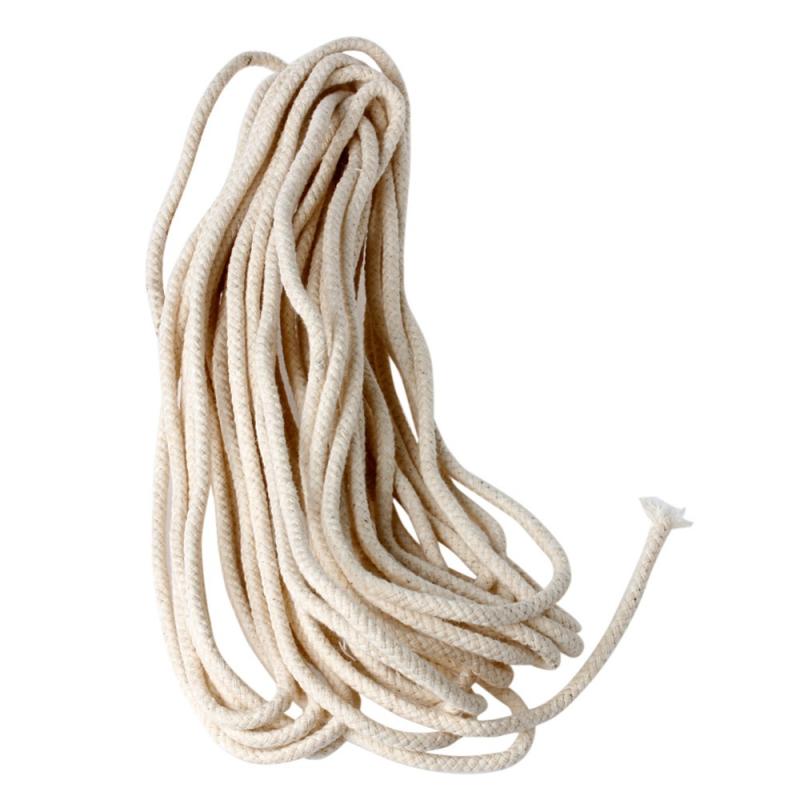 2/3/4/5/6/8Mm Ronde Katoenen Lont Brander, voor Alcohol Lamp Torch Olie Wijn Fles Product-5m