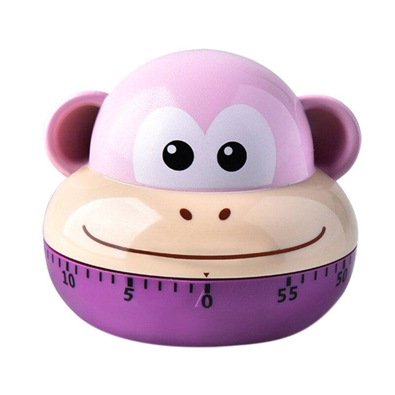 Animal Timer Digital Kitchen Countdown Clock Cute Animal Fruit Alarm Clock Time Management Tool for Kids and Adults: MONKEY