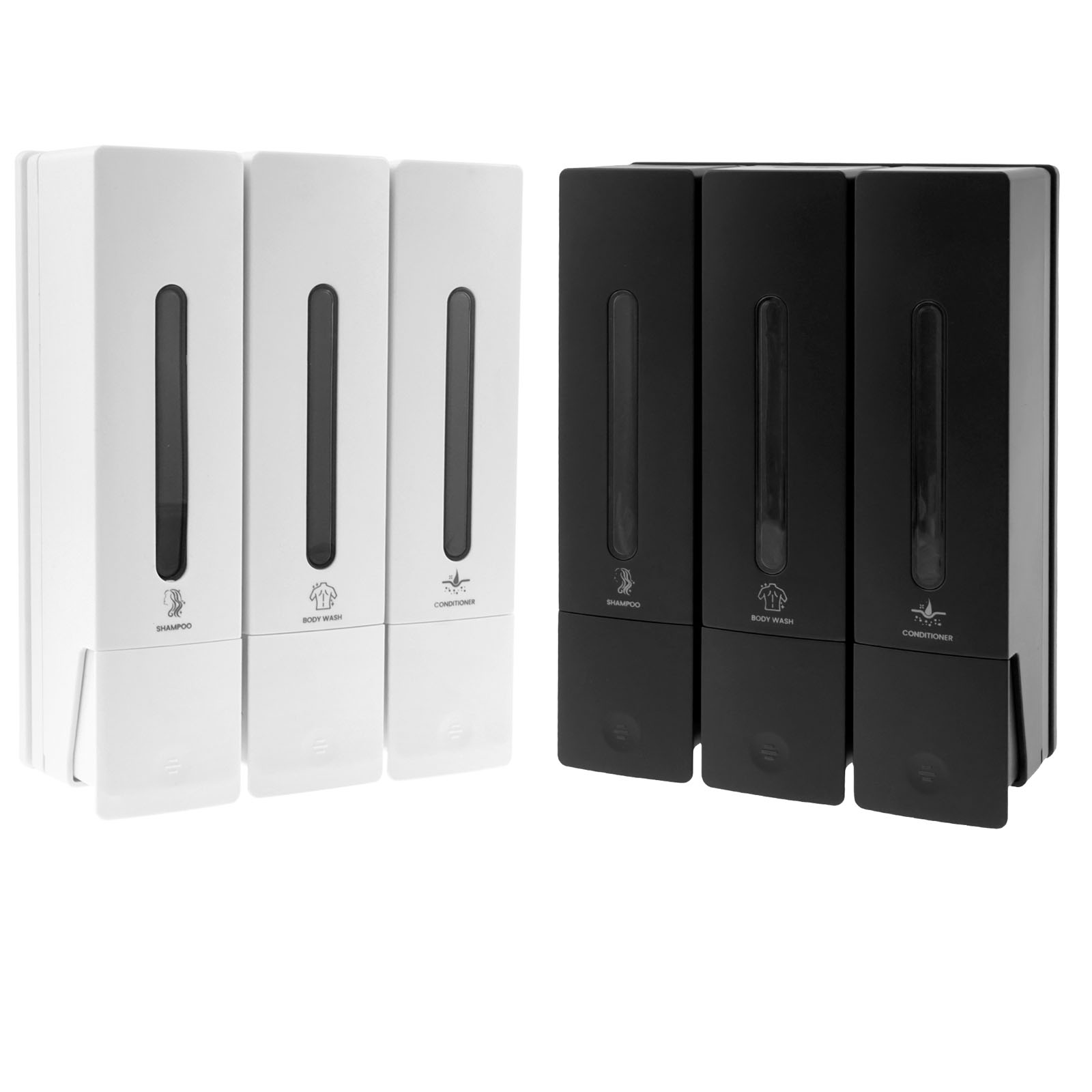 400ML Soap Dispenser Wall Mounted Shower Soap Dispenser 3 Chamber Conditioner Gel Detergent Dispenser for Bathroom Accessories