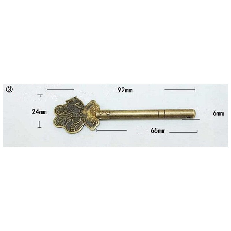 3 st antika möbler hårdvara mässing / antik koppar lås bult låsning stängning stift skåp dörr lås lås låsstift för möbler: 92
