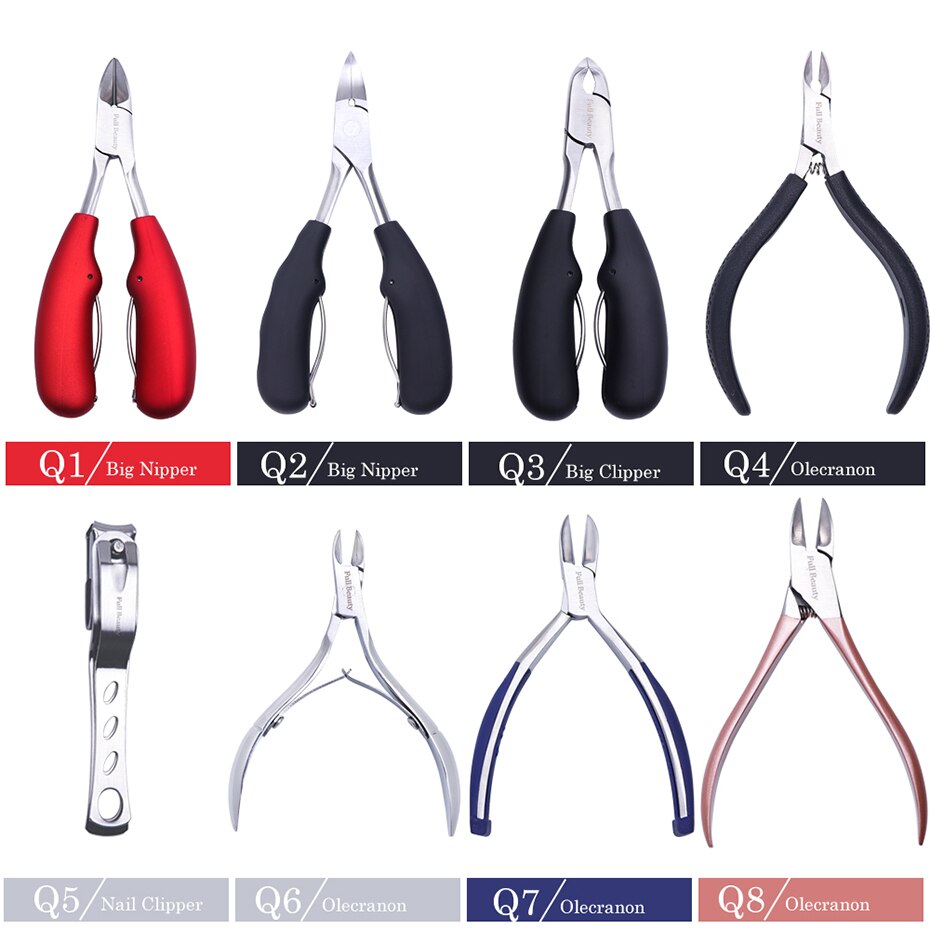 Död hud remover nail art verktyg guld silver nagel nagelband nipper trimning pedikyr vård nagelsax rostfri manikyr  ch1586