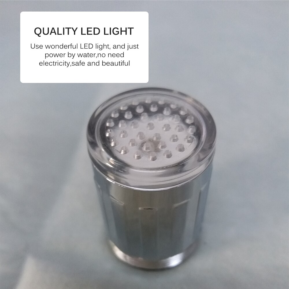 Luminoso luz LED grifo de agua grifo de ducha cuenca boquilla de agua de baño cocina calentador de grifos termostato azul 3 colores 7 colores