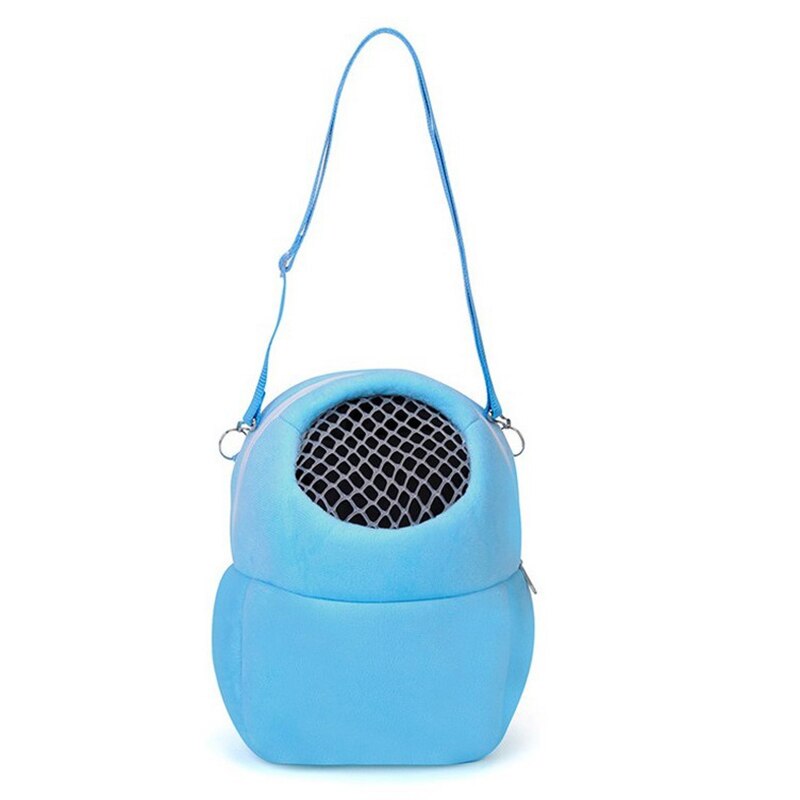 Transportín de mascotas para animales pequeños, saco de dormir para perros, hámster colgante, rata, erizo, Chinchilla, Hurón, cachorro: Azul / S