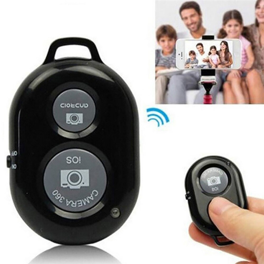 Wireless Bluetooth-compatible Remote Control Button Self-Timer Stick Shutter Release Camera Remote Controller