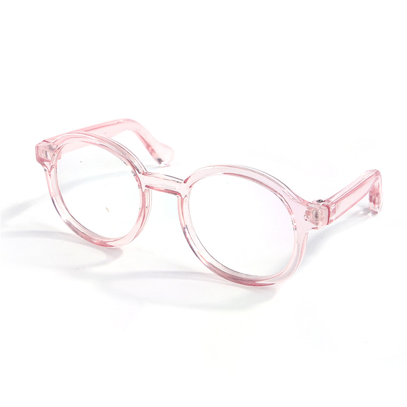 Funny Pet Cute Glasses Plastic Transparent Cat Sun Glasses Dog Teddy Personality Pet Dress Up Pet Supply Decoration Accessories: Pink